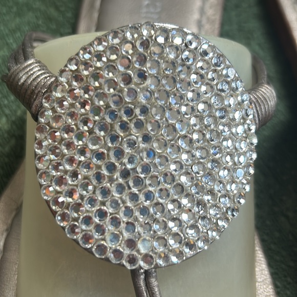 Bernardo silver rhinestone sandals - Picture 2 of 5